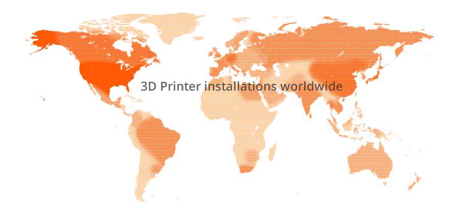 EnvisionTEC 3D printers installations worldwide