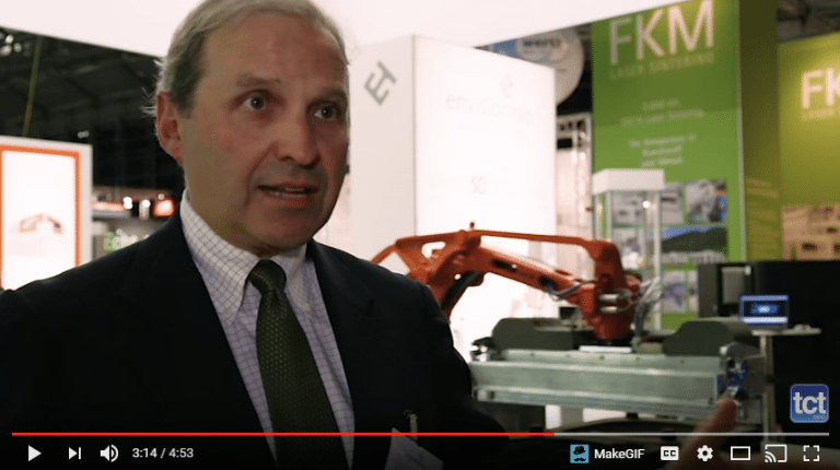 John Hartner, EnvisionTEC COO, talks with TCT Magazine at Formnext about the future of industrial 3d printing.