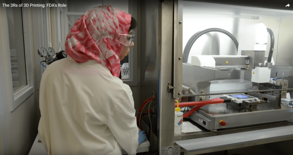 The US Food and Drug Administration featured EnvisionTEC's 3D-Bioplotter in a recent video that explains how the regulatory agency is approving 3D printed medical devices.