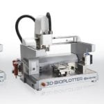 From left to right, the Manufacturer, Developer and Starter series of the 3D-Bioplotter.
