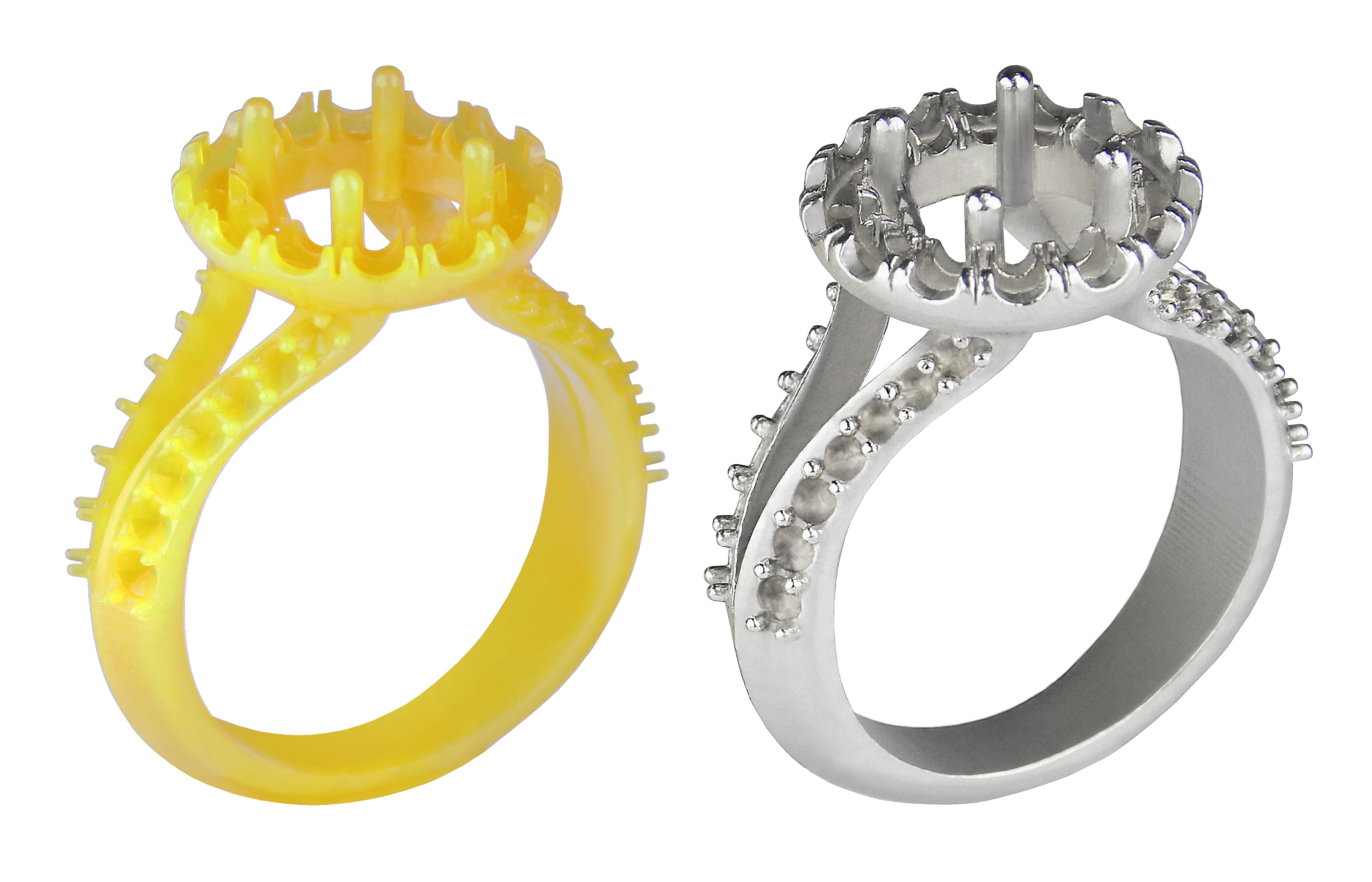 Easy Cast 2.0 is a high-wax content material for 3D printing jewelry patterns on EnvisionTEC's high-speed cDLM printing technology.